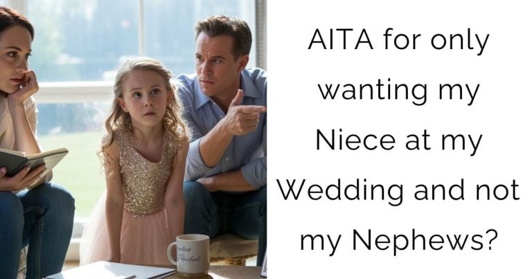 AITA for only wanting my Niece at my Wedding and not my Nephews?