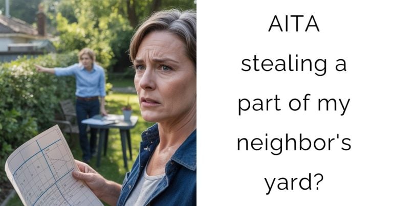 AITA stealing a part of my neighbor’s yard?