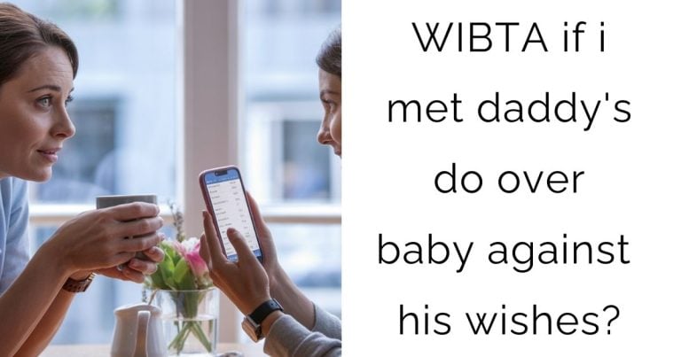 WIBTA if i met daddy’s do over baby against his wishes?