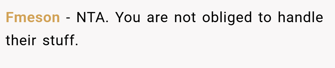 Fmeson − NTA. You are not obliged to handle their stuff.
