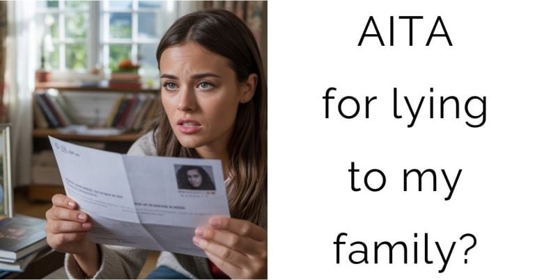 AITA for lying to my family?