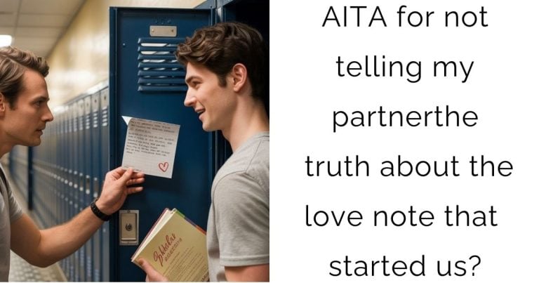 AITA for not telling my partner the truth about the love note that started us?