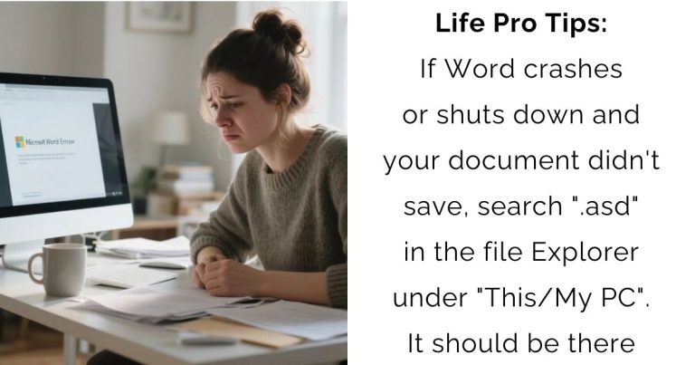 Word Crashed? Uncover the Hidden .asd Files to Rescue Your Document