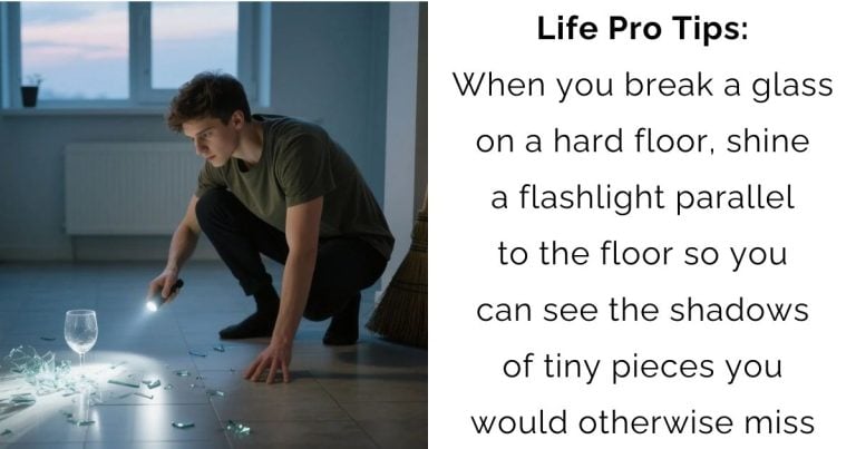 Glass Shattered? How a Flashlight Reveals Hidden Shards in Seconds