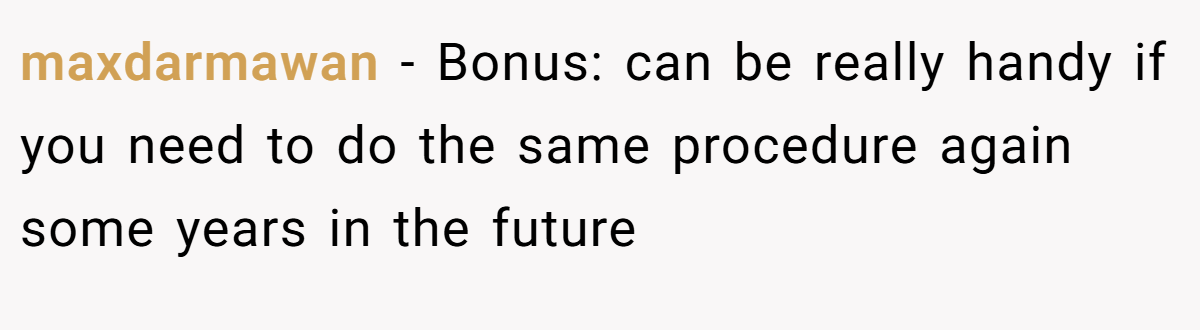 maxdarmawan − Bonus: can be really handy if you need to do the same procedure again some years in the future