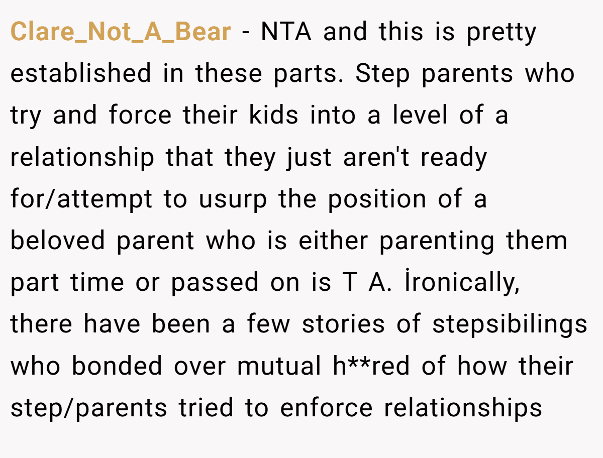 aguafiestas − NAH.. You're allowed to have your feelings and this sounds like an appropriate venue to express them. But she's been your stepmother since you were little. I'm not surprised they wish their family was closer, and I'm not surprised she's hurt by what you said.