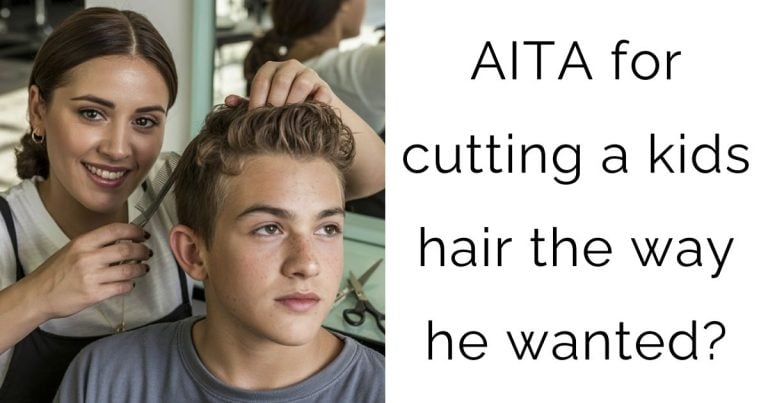 AITA for cutting a kids hair the way he wanted?