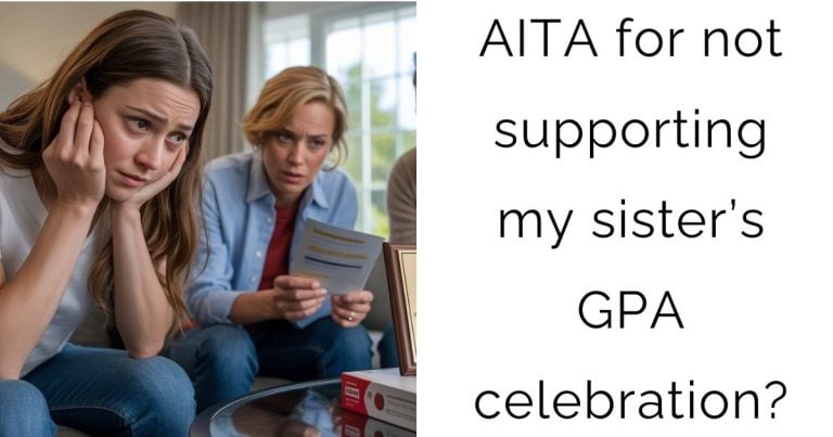 AITA for not supporting my sister’s GPA celebration?