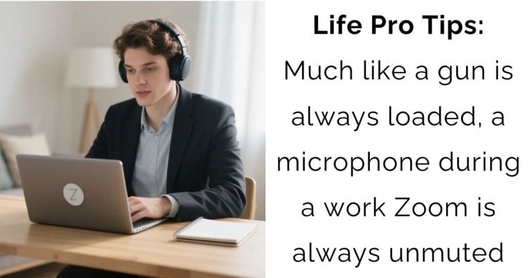 No More Mic Mishaps: A Clever Hack for Flawless Zoom Calls