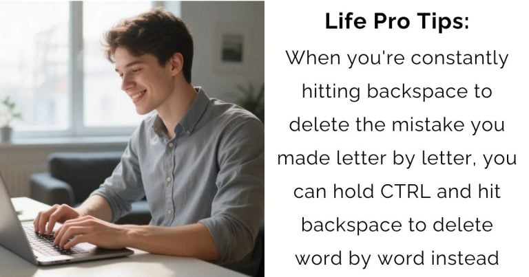 Erase Smarter: The CTRL + Backspace Trick to Supercharge Your Typing