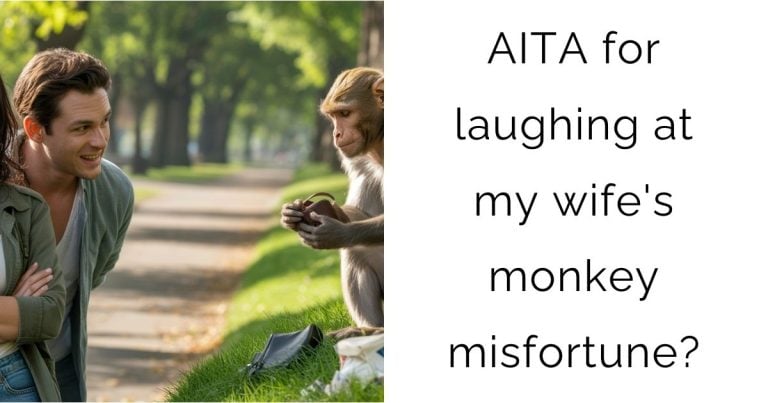 AITA for laughing at my wife’s monkey misfortune?
