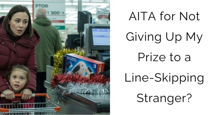 AITA for Not Giving Up My Prize to a Line-Skipping Stranger?