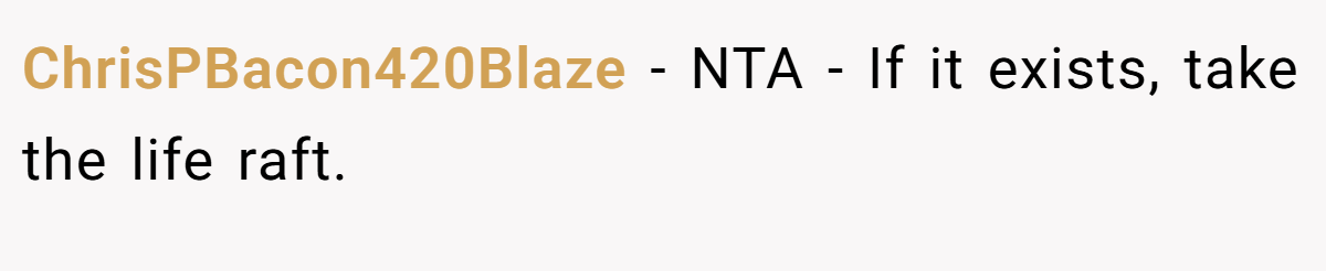 ChrisPBacon420Blaze − NTA - If it exists, take the life raft.