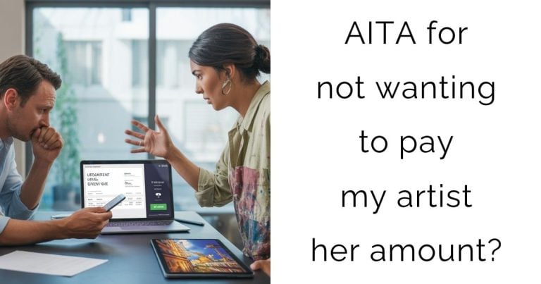 AITA for not wanting to pay my artist her amount?