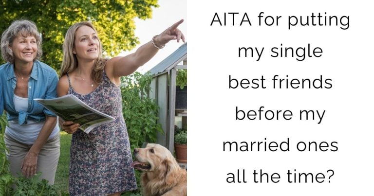 AITA for putting my single best friends before my married ones all the time?