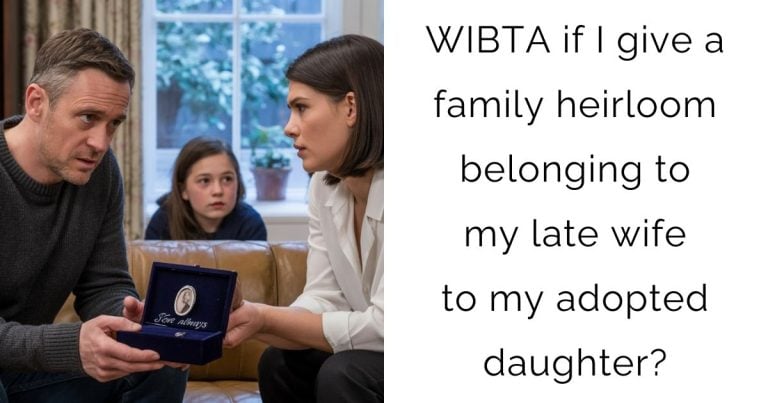 WIBTA if I give a family heirloom belonging to my late wife to my adopted daughter?