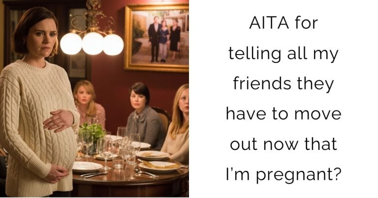 AITA for telling all my friends they have to move out now that I’m pregnant?