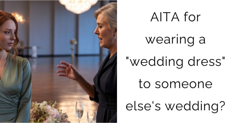 AITA for wearing a “wedding dress” to someone else’s wedding?