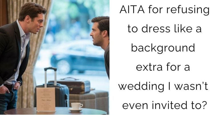 AITA for refusing to dress like a background extra for a wedding I wasn’t even invited to?