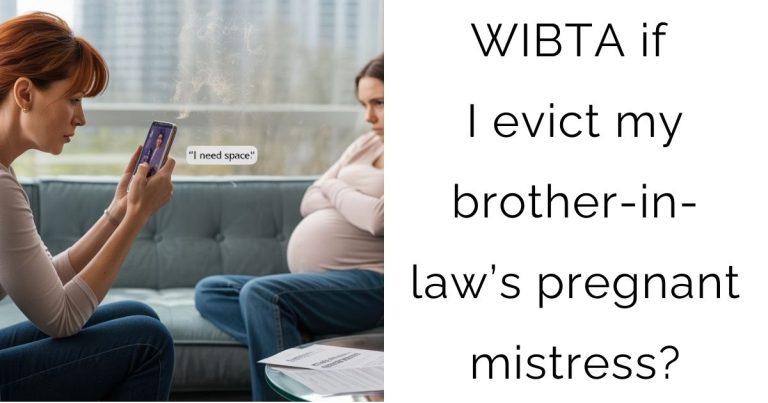 WIBTA if I evict my brother-in-law’s pregnant mistress?