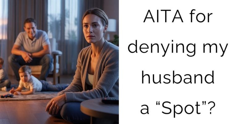 AITA for denying my husband a “Spot”?