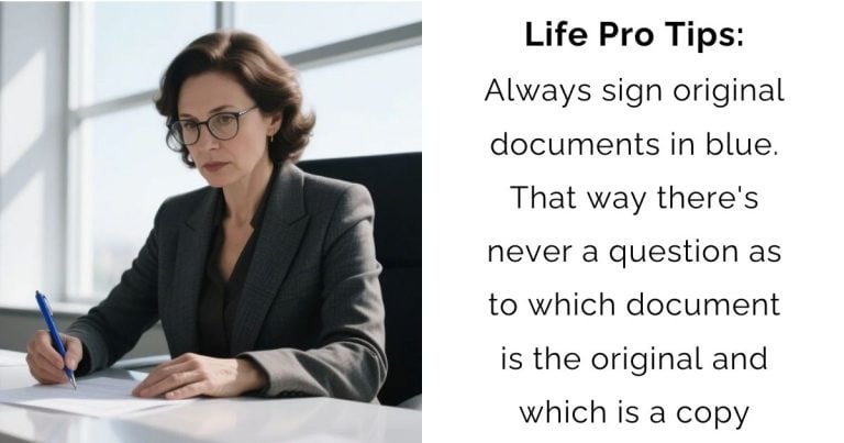 Standout Signatures: How Blue Ink Saves Your Important Papers