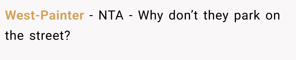 West-Painter − NTA - Why don’t they park on the street?