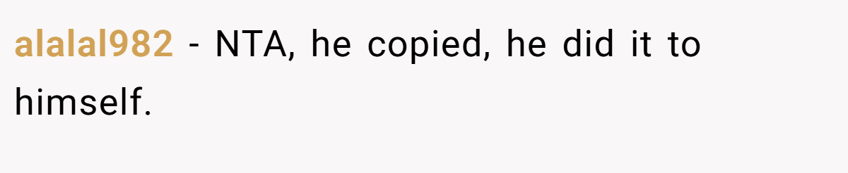 alalal982 − NTA, he copied, he did it to himself.