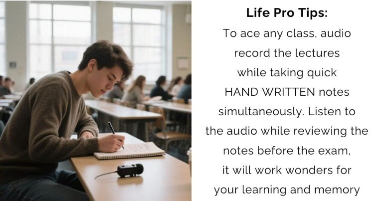 Record, Write, Win: The Ultimate Hack for Mastering Any Class