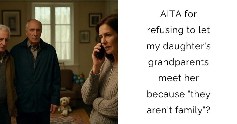 AITA for refusing to let my daughter’s grandparents meet her because “they aren’t family”?