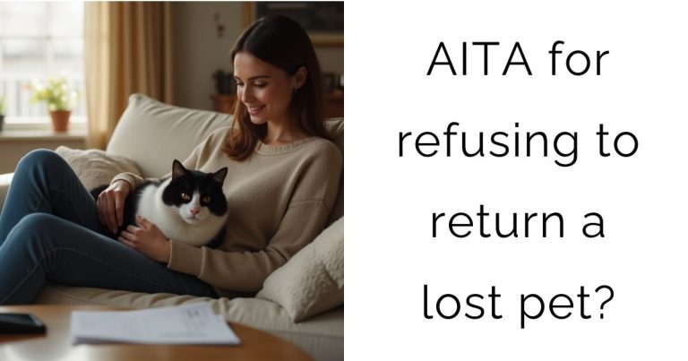 AITA for refusing to return a lost pet?