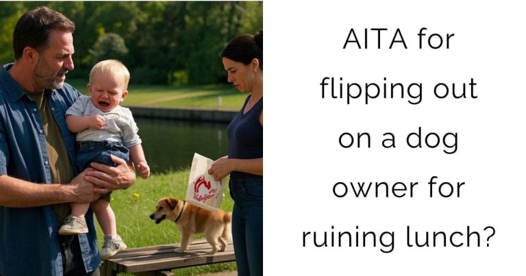 AITA for flipping out on a dog owner for ruining lunch?