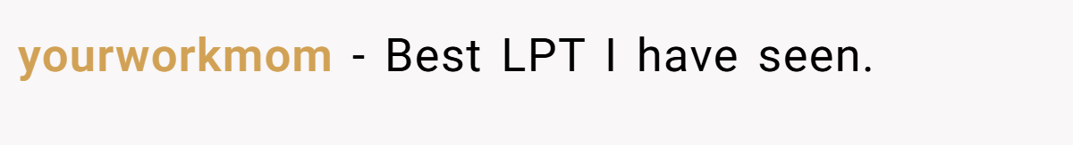 yourworkmom − Best LPT I have seen.
