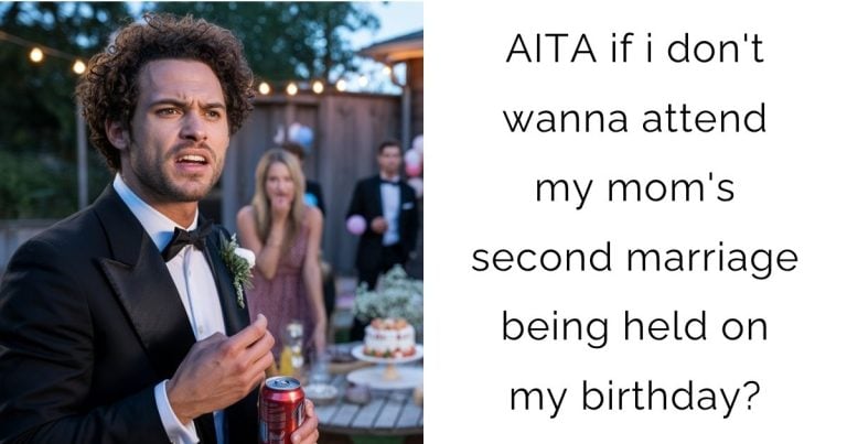 AITA if i don’t wanna attend my mom’s second marriage being held on my birthday?