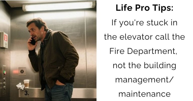 Trapped in a Lift? Call the Firefighters, Not the Front Desk