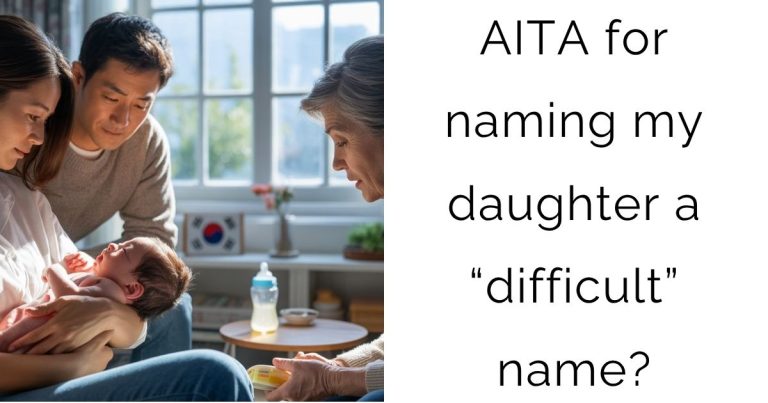 AITA for naming my daughter a “difficult” name?