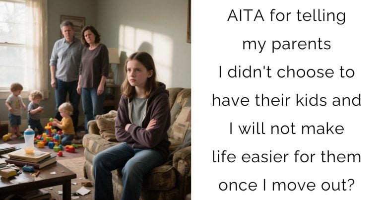 AITA for telling my parents I didn’t choose to have their kids and I will not make life easier for them once I move out?