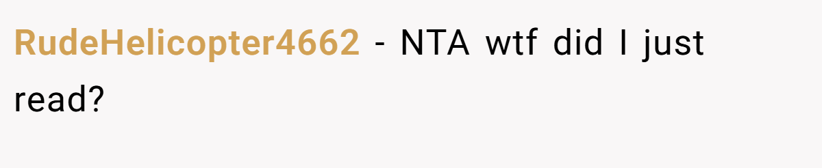 RudeHelicopter4662 − NTA wtf did I just read?