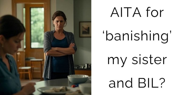 AITA for ‘banishing’ my sister and BIL?