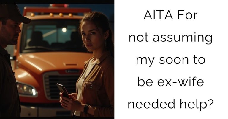 AITA For not assuming my soon to be ex-wife needed help?