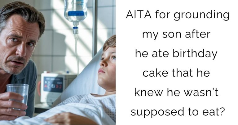 AITA for grounding my son after he ate birthday cake that he knew he wasn’t supposed to eat?