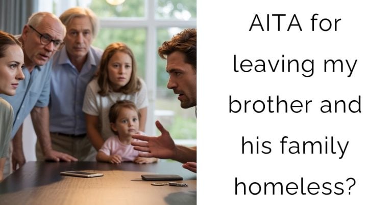AITA for leaving my brother and his family homeless?