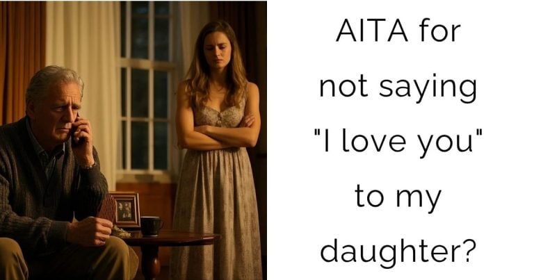 AITA for not saying “I love you” to my daughter?