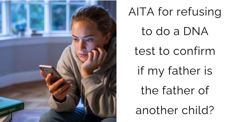 AITA for refusing to do a DNA test to confirm if my father is the father of another child?
