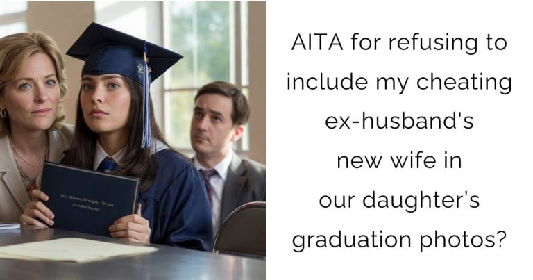 AITA for refusing to include my cheating ex-husband’s new wife in our daughter’s graduation photos?