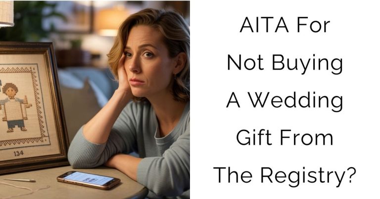 AITA For Not Buying A Wedding Gift From The Registry?