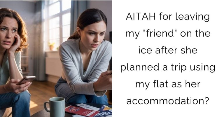 AITAH for leaving my “friend” on the ice after she planned a trip using my flat as her accommodation?