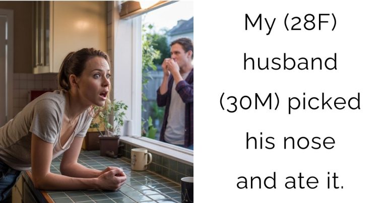 My (28F) husband (30M) picked his nose and ate it.