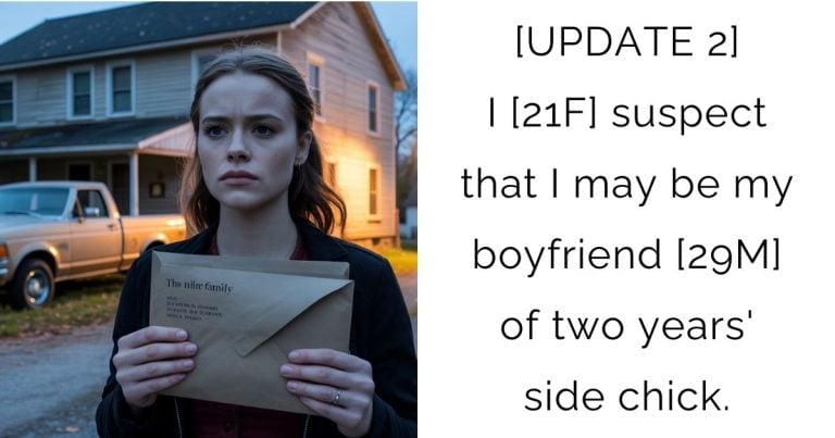 [UPDATE 2] I [21F] suspect that I may be my boyfriend [29M] of two years’ side chick.