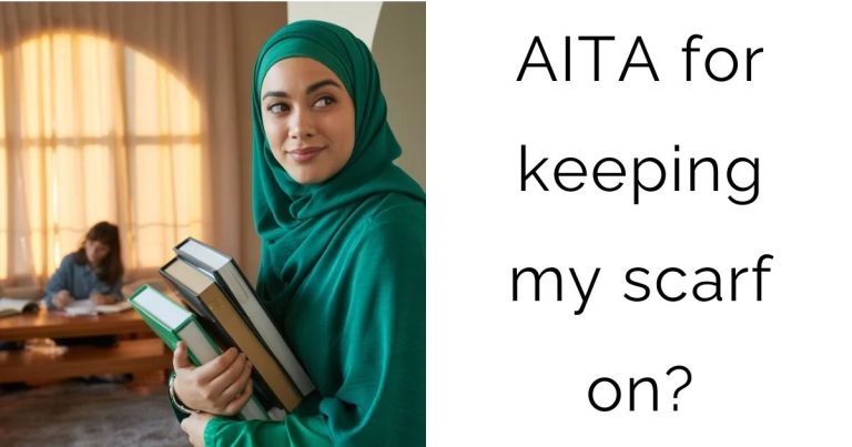AITA for keeping my scarf on?